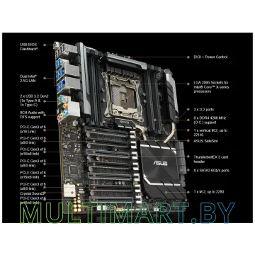 Материнская плата ASUS Pro WS X299 SAGE II картинка 3